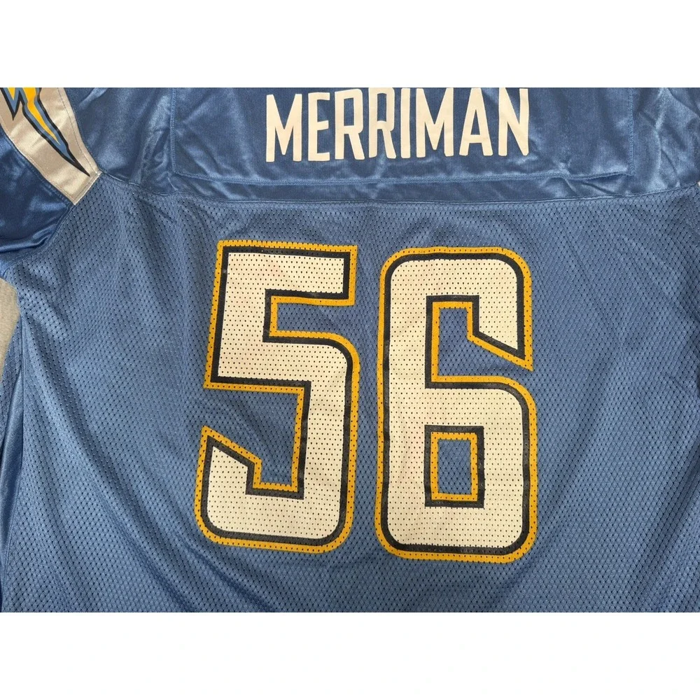 Shawne Merriman San Diego CHARGERS Jersey #56 Size Mens 2XL REEBOK NFL Equipment - Picture 9 of 13